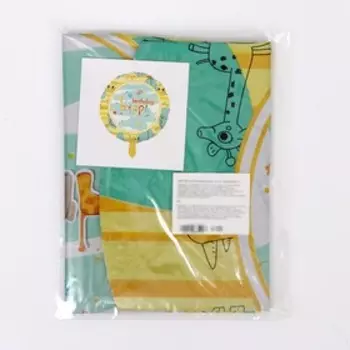 Шар фольгированный 18" «С днём рождения. Зоо», круг