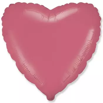 Шар фольгированный 18" Сердце "Коралловый макарунс"