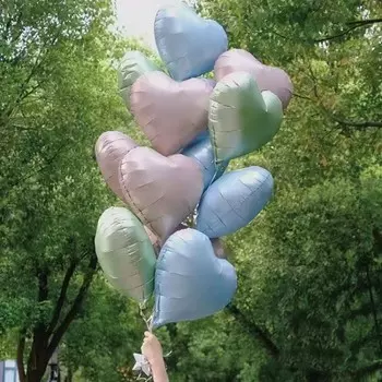 Шар фольгированный 18" «Сердце», мистик салатовый