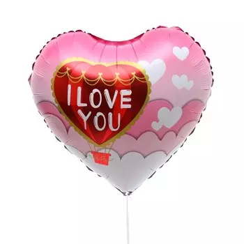 Шар фольгированный 18" «Сердце в сердце»