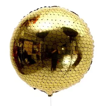 Воздушный шар фольгированный 18" «Сфера. Чешуя», круг