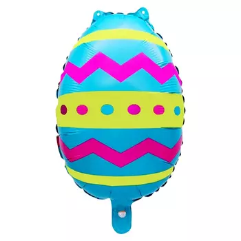 Шар воздушный фольгированный 18" «Яйцо - голубое»