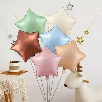 Шар воздушный фольгированный 18" «Звезда», мистик голубой