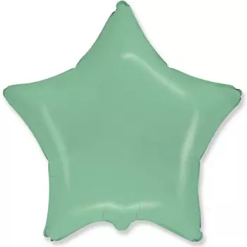 Шар фольгированный 18" звезда "Мятный макарунс"