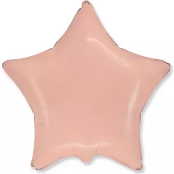 Шар фольгированный 18" Звезда "Пудровый макарунс"