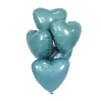 Шары воздушные фольгированные 19" «Бриз», сердце