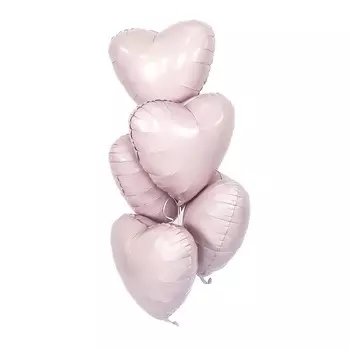 Шар фольгированный 19" «Пыльная роза», сердце