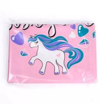 Шар фольгированный 19" «С днём рождения! Единорог», сердце