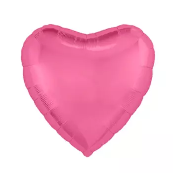 Шар фольгированный 19", сердце, цвет пион