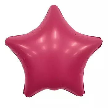 Шар фольгированный 19" звезда "Мистик Viva Magenta"