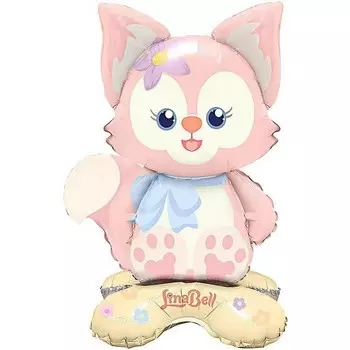 Шар фольгированный 23" «Лисёнок», на подставке, под воздух