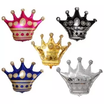 Шар фольгированный 24" «Корона», набор 5 шт.