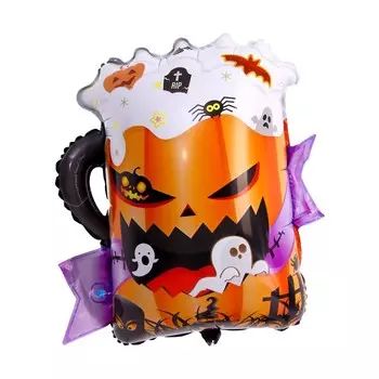 Воздушный шар фольгированный 24" «Кружка. Хеллоуин»