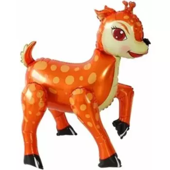 Шар фольгированный 24'' «Олень», ходячая фигура, 1 шт. в упаковке, цвет коричневый