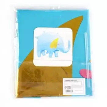 Воздушные шары фольгированные 24" «Слон», голубой