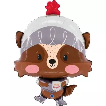 Шар фольгированный 25" «Енот», фигура