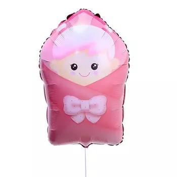 Воздушные шары фольгированные 25" «Розовый конверт»