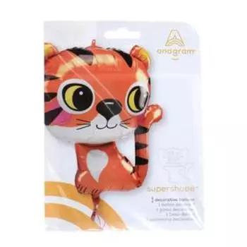 Шар фольгированный 25" «Тигр», фигура