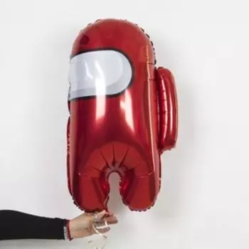 Шар фольгированный 26" «Космонавтик», фигура, цвет красный