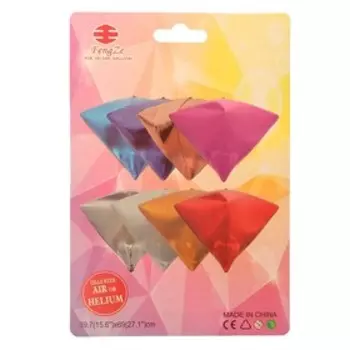 Шар фольгированный 27" 3D, индивидуальная упаковка, цвет золотой