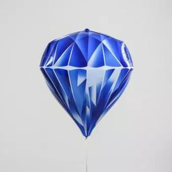 Шар фольгированный 28" «Алмаз», 3D, цвет синий