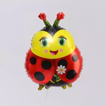 Воздушный шар фольгированный 28" «Божья коровка», фигура