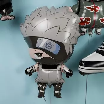 Шар фольгированный 28" фигура "Аниме, Мальчик боец"