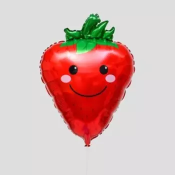 Воздушный шар фольгированный 28" «Клубничка», фигура
