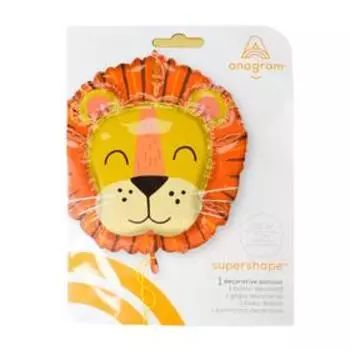 Шар фольгированный 28" «Лев – голова», фигура