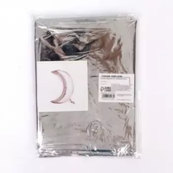 Воздушные шары фольгированные 28" «Полумесяц», серебро