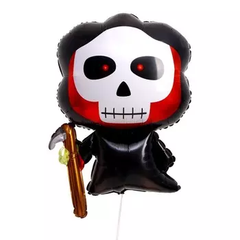 Воздушный шар фольгированный 30" «Чёрная с косой», фигура