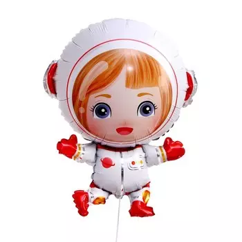 Воздушные шары фольгированные 30" «Девочка - космонавт»