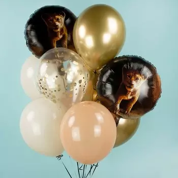 Шар фольгированный 30" круг "Львенок"