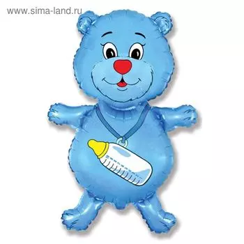 Шар фольгированный 37" «Медвежонок», мальчик