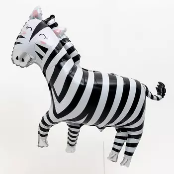 Воздушные шары фольгированные 30" «Зебра»