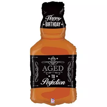 Шар фольгированный 31" фигура «Бутылка виски»