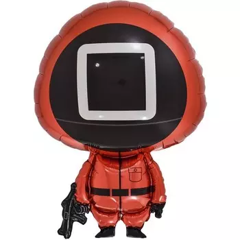 Шар фольгированный 31" «Квадрат. Кальмаргейм», красный, 1 шт.