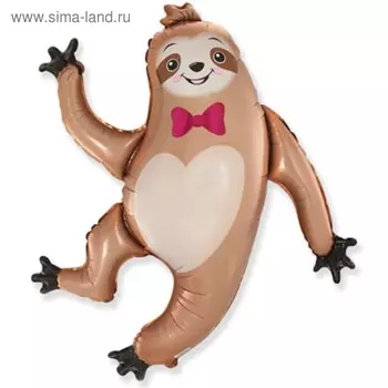 Шар фольгированный 31" «Ленивец», фигура