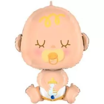 Шар фольгированный 31" «Малыш с бутылочкой», фигура