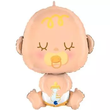 Шар фольгированный 31" «Малыш с бутылочкой», фигура