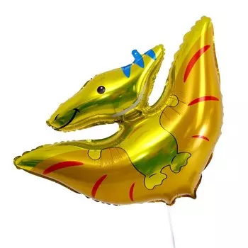 Шар фольгированный 31" «Жёлтый милый дино»