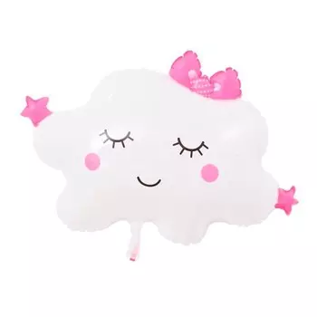 Шар фольгированный 32" «Белое облако с бантиками»