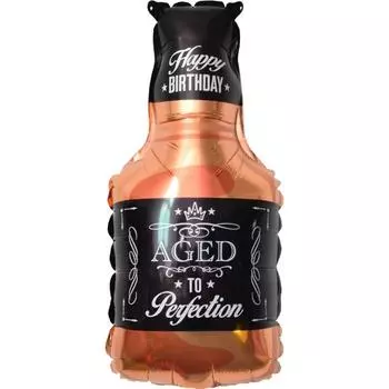 Шар фольгированный 32'' «Бутылка виски», фигура, 1 шт.