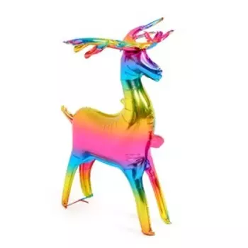 Шар фольгированный 32" «Олень», градиент