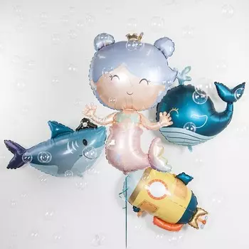 Шар фольгированный 33" «Принцесса русалочка», фигура