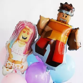 Шар фольгированный 34" фигура "Блок, Персонаж мальчик", 2ст.