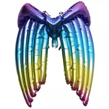 Воздушный шар фольгированный 34" «Крылья градиент»