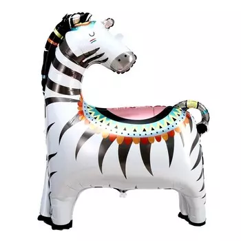 Воздушные шары фольгированные 34" «Зебра»