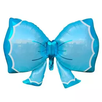Воздушные шары фольгированные 36" «Бант голубой»