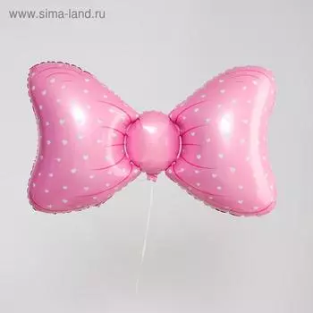 Воздушные шары фольгированные 36" «Бант розовый»